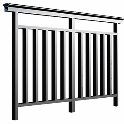 Decoraciones Barandillas de balcón de aluminio de la serie 6000 para pasarelas y terrazas