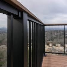Decoraciones Barandillas de balcón de aluminio de la serie 6000 para pasarelas y terrazas