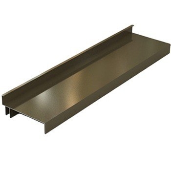 Profiles de aluminio de grano de madera por electroforesis para cercas de aluminio de color champán