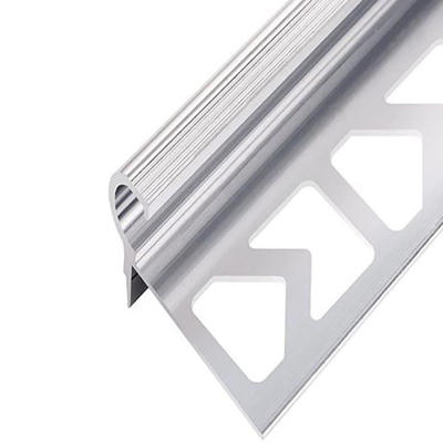 2023 Shengxin Plata Brillante Aluminio Profiles decorativos de nariz de escalera para adornos de suelo