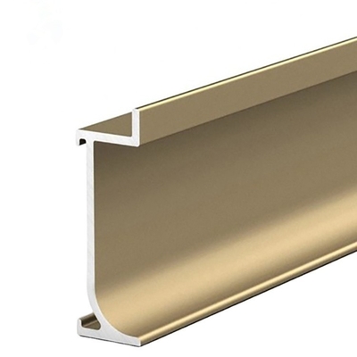 Perfil de tablero de aluminio de acabado de molino personalizado para suelos de alta tolerancia