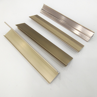 Alloy Oro Negro Metal Decorativo U Forma de azulejos Profile de recorte de la esquina para el baño