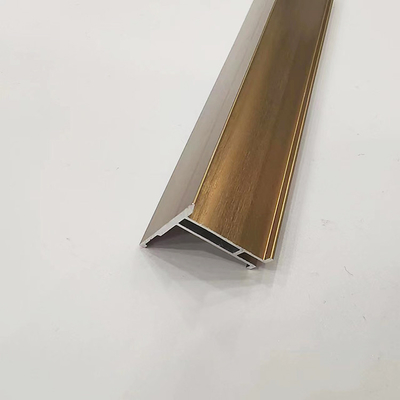 Decoraciones Shengxin Matt Plata Anodizado piso de metal de transición de forma de T de aluminio recubrimiento de baldosas para cerámica