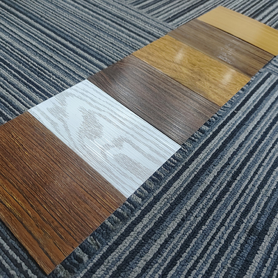 Perfil de aluminio de grano de madera para ventanas y puertas de construcción personalizadas
