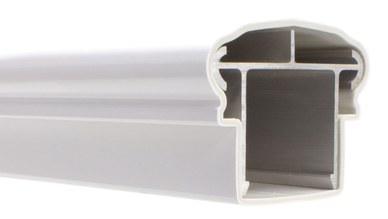 Profiles de aluminio de escritorio de anodizado de aleación de aluminio de extrusión de plata de la serie 6000
