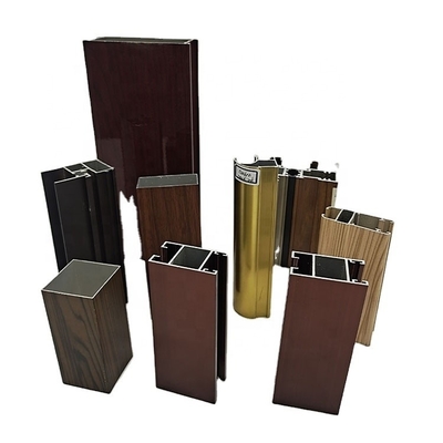 Perfil de aluminio anodizado para ventanas y puertas de la serie 6000