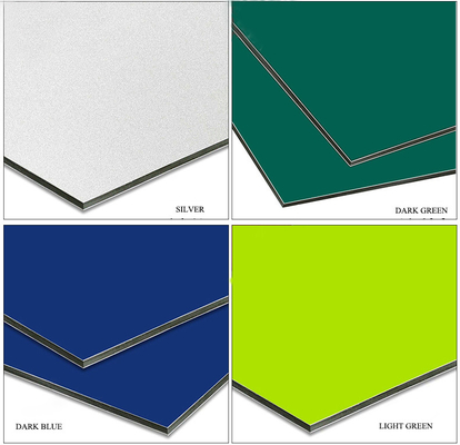 Colores personalizados Materiales de puertas de aleación de aluminio ACP paneles de pared para aplicaciones exteriores