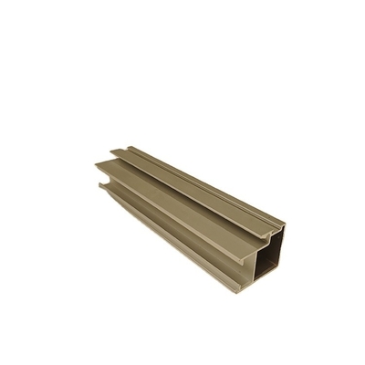 Perfil de extrusión de aluminio de perfil T personalizado para puertas de armario cumple con el estándar GB