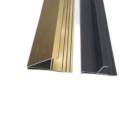 6063 T5 Perfiles de recorte de aluminio en forma de T para paredes y porcelanas