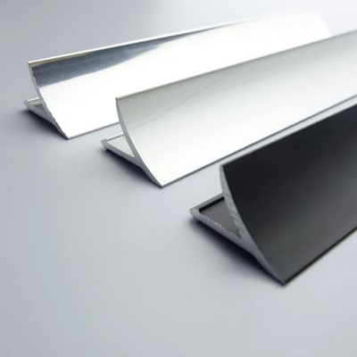 Revestimiento en polvo Perfil de aluminio de canal T Transition Metal Tile Trim para la renovación
