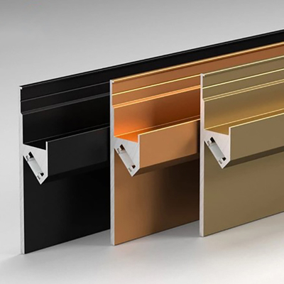 Revestimiento en polvo Perfil de aluminio de canal T Transition Metal Tile Trim para la renovación