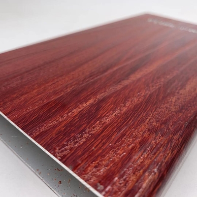 Profiles de extrusión de aluminio para cortinas de paredes Grano de madera / fachada / fachada de tienda / acabado de molino