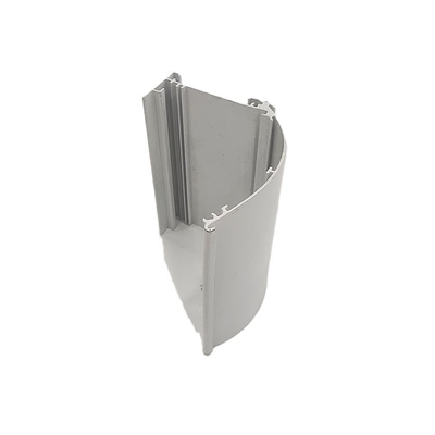 Puerta de ventana LED de aluminio anodizante de plata de tubo de tren con tolerancia ± 1% OEM ODM perfil