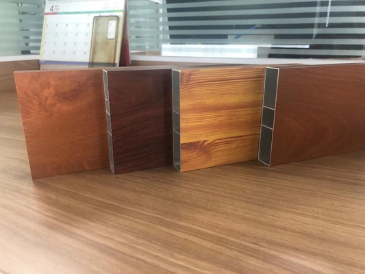 Marco de ventana de perfil T de Anhui Shengxin con espesor personalizado y acabado de grano de madera