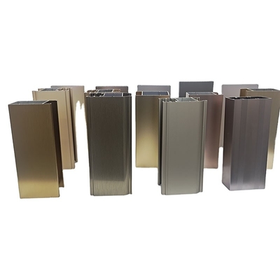 Aleación T3-T8 Temperatura 6063 6061 perfil de extrusión de aluminio para ventanas