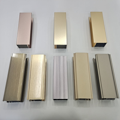 Aleación T3-T8 Temperatura 6063 6061 perfil de extrusión de aluminio para ventanas