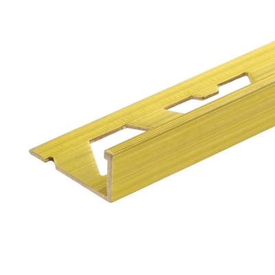 Revestimiento del borde del suelo de aluminio para perfiles de temperatura de transición de umbral T5 para pisos laminados