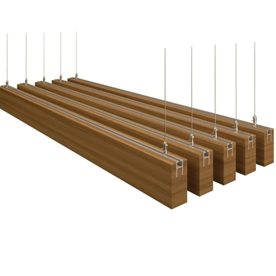 Profiles de techo de aluminio para exterior para decoración de grano de madera recubierto en polvo