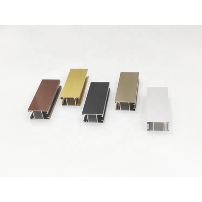 Profiles de extrusión de aluminio anodizado de puerta de vidrio de apertura lateral para Perú Chile Bolivia