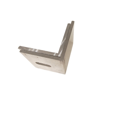 EN-AW6063 Aluminio de grado de ángulo personalizado para soportes de fijación simples y dobles