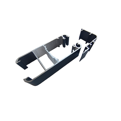 Perfiles de aluminio recubiertos en polvo para Bolivia Ventanas y puertas en anodizado negro