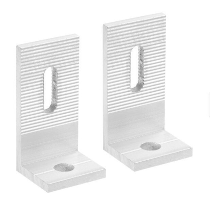 6063-T5 Cuadro de aluminio Perfiles de ángulo de aluminio de 90 grados para anclajes de soporte de fachada
