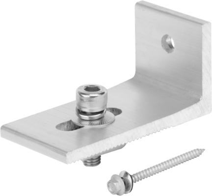 6063-T5 Cuadro de aluminio Perfiles de ángulo de aluminio de 90 grados para anclajes de soporte de fachada