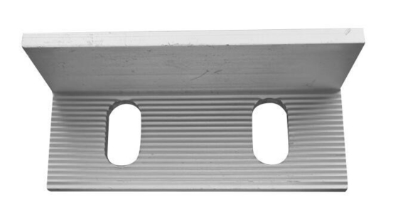 6063-T5 Cuadro de aluminio Perfiles de ángulo de aluminio de 90 grados para anclajes de soporte de fachada