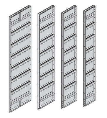 SHENGXIN 6063-T5 Marco de aluminio Estampa de losas de aluminio para el molde de hormigón del patio