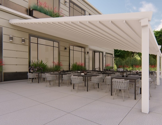 Material de puerta de aleación de aluminio Revestimiento en polvo duradero para pergolas personalizadas