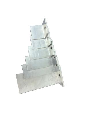 Perfiles de extrusión de aluminio OEM personalizados Barras de esquina de anodizado de plata Perfiles de forma L