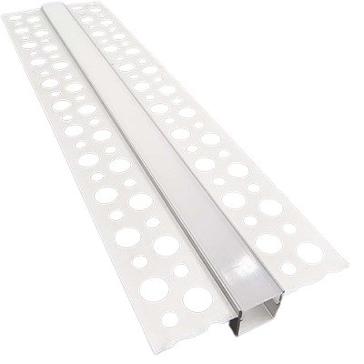 Canal de aluminio anodizado para tiras de iluminación de barras de techo personalizadas en paredes de yeso