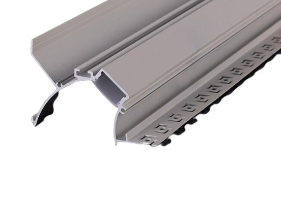 Canal de aluminio anodizado para tiras de iluminación de barras de techo personalizadas en paredes de yeso
