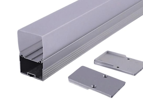 Canal de aluminio anodizado para tiras de iluminación de barras de techo personalizadas en paredes de yeso