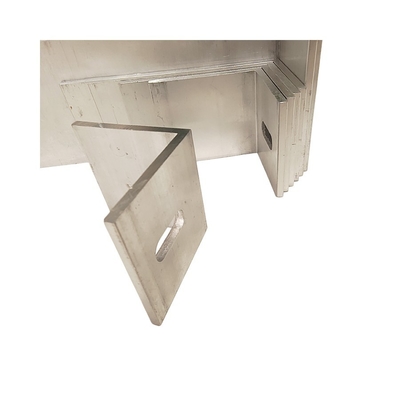 Perfiles de soporte de soporte de aluminio de tolerancia de precisión para fachadas y paredes cortinas