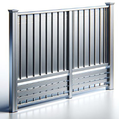 5.8-6.0M longitud personalizada 6063-T5 con recubrimiento en polvo de aluminio