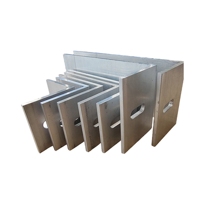 Perfil de ángulo L de aluminio personalizado para soportes de puertas en la industria de la construcción