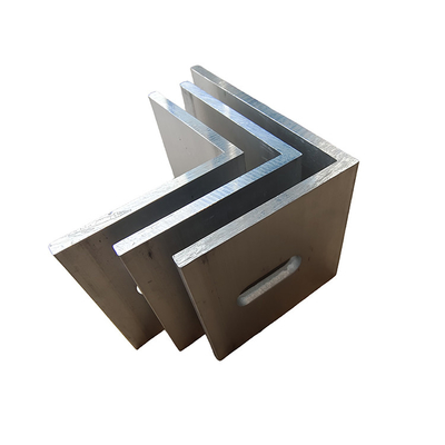 Perfil de ángulo L de aluminio personalizado para soportes de puertas en la industria de la construcción