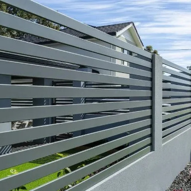 Cercas de jardín estilo de diseño Modclassic Aluminio cercas de metal paneles con accesorios
