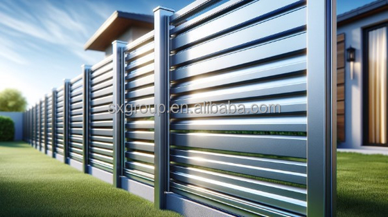 Cercas de jardín estilo de diseño Modclassic Aluminio cercas de metal paneles con accesorios
