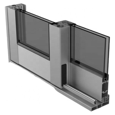 Colores personalizados Profil de aluminio anodizado de arena para puertas correderas de América del Sur