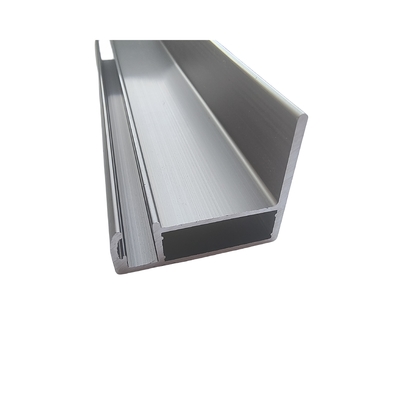 Porte de polímero tipo 6063-T5 Cuadro de aluminio Perfiles de gabinete de cocina de aluminio personalizados