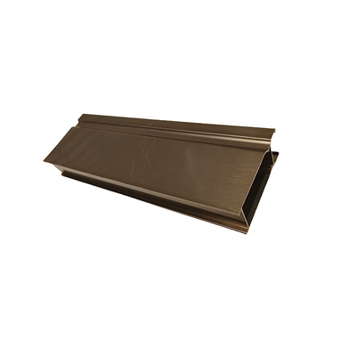Anodizado Finish Custom 6061 6082 6063 Perfil de aluminio extrudido dorado para ventanas