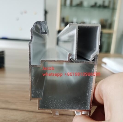 6063 Perfiles de aluminio revestidos en polvo de antracita para ventanas y puertas de Madagascar