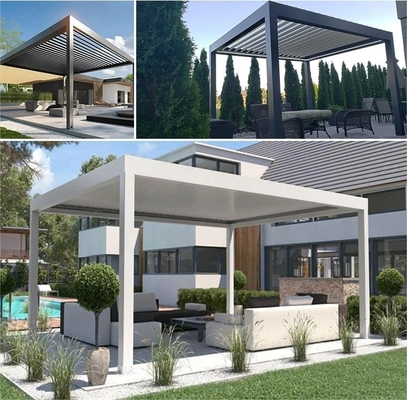 Color personalizado de aluminio de post de barras de aguas residuales cuchilla luzer persiana rodante para pérgola