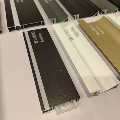 Anhui Shengxin 6063 Profile de extrusión de aluminio de faldas de borde de la tira de perfil de las líneas de la esquina