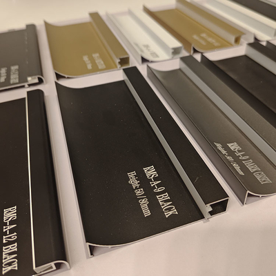 Anhui Shengxin 6063 Profile de extrusión de aluminio de faldas de borde de la tira de perfil de las líneas de la esquina