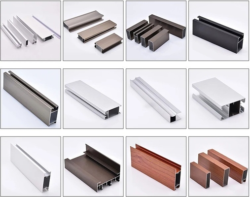 Perfil de aluminio personalizado para ventana de puerta en Ucrania Mercado ruso personalizado