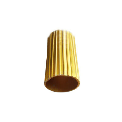 5.8-6.0M longitud redonda circular tubos de aluminio cortina 6063 T5 oro Anodizing es una aleación