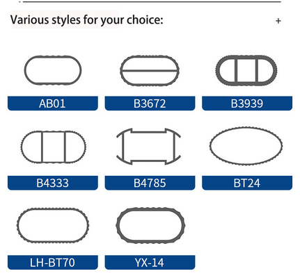 5.8-6.0M longitud Shengxin aleación de aluminio oval satinado gabinete anodizante armario engrosado ropa colgante bastón